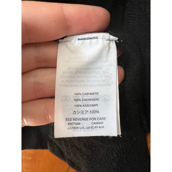 J. Crew Collection Women's Open Front Cashmere Cardigan Long Sleeve Black SZ XS - Picture 6 of 10